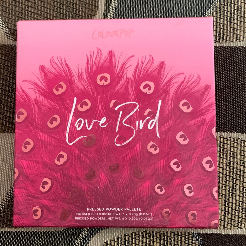 New In box COLOURPOP LOVEBIRD 9 pan eyeshadow palette